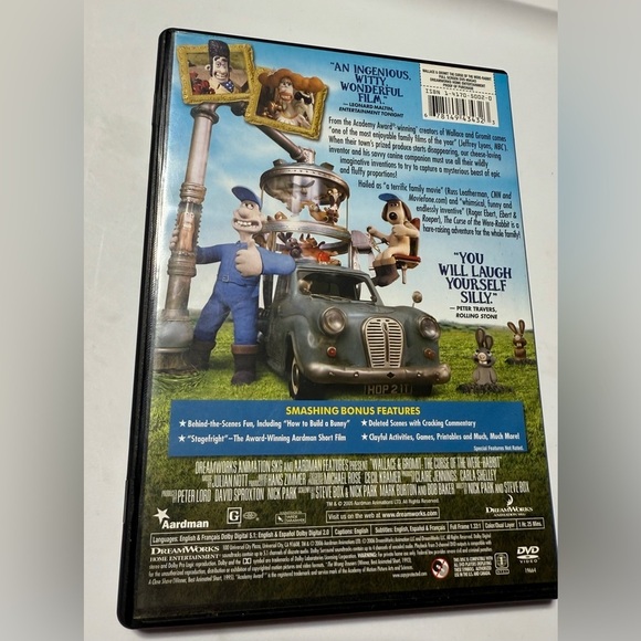 Wallace & Grommit The Curse of The Were Rabbit DVD - Picture 2 of 3